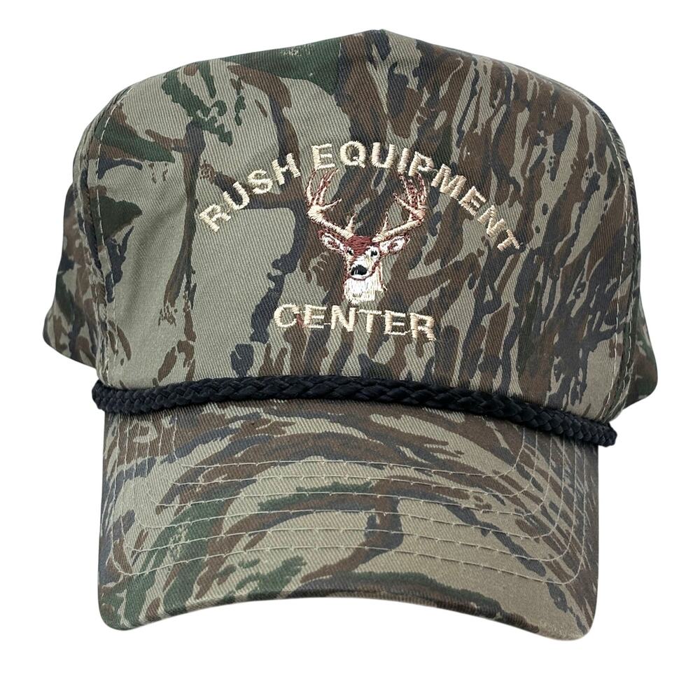 Rush Equipment Center Ball Cap Hat Embroidered With Deer Looks New Fits All